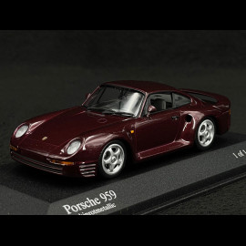 Porsche 959 1987 Metallic Rot 1/43 Minichamps 400062525