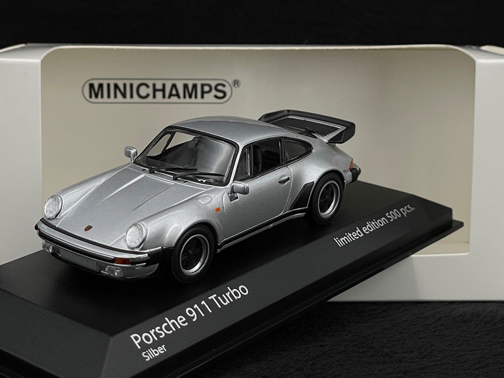 Porsche 911 Turbo Type 930 1977 Silver 1/43 Minichamps 943069006