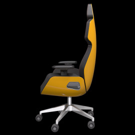 Office Chair / Gaming Chair Design by Studio F.A. Porsche Leather / Aluminum Yellow ARGENT E700