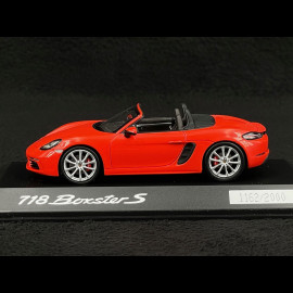 Porsche 718 Boxster S Type 982 2016 Lavaorange 1/43 Minichamps WAP0202050G