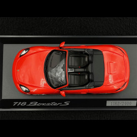Porsche 718 Boxster S Type 982 2016 Lava Orange 1/43 Minichamps WAP0202050G