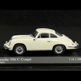 Porsche 356 C Coupé 1965 Ivory White 1/43 Minichamps 430062325