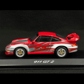 Porsche 911 GT2 Type 993 1995 Silber / Rot 1/43 Minichamps WAP020018