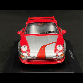 Porsche 911 GT2 Type 993 1995 Silber / Rot 1/43 Minichamps WAP020018