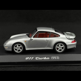 Porsche 911 Turbo Typ 993 Silber Grau 1/43 Minichamps WAP02006910