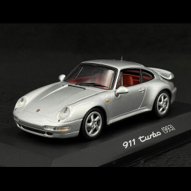 Porsche 911 Turbo Typ 993 Silber Grau 1/43 Minichamps WAP02006910