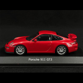 Porsche 911 GT3 Type 997 2007 Indischrot 1/43 Minichamps WAP020SET17