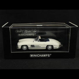 Mercedez-Benz 300 SL Roadster 1957 Weiß 1/43 Minichamps 400039031