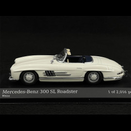 Mercedez-Benz 300 SL Roadster 1957 Weiß 1/43 Minichamps 400039031