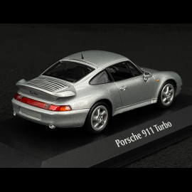 Porsche 911 Turbo S Type 993 1995 Silver 1/43 Minichamps 940069205