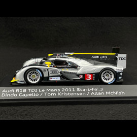 Audi R18 TDI n° 3 24h Le Mans 2011 1/43 Spark 50211000143