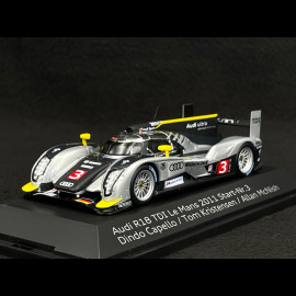 Audi R18 TDI n° 3 24h Le Mans 2011 1/43 Spark 50211000143