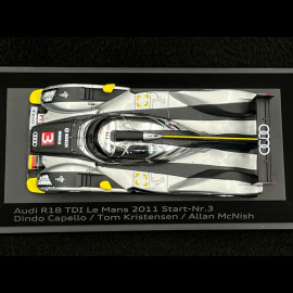 Audi R18 TDI n° 3 24h Le Mans 2011 1/43 Spark 50211000143