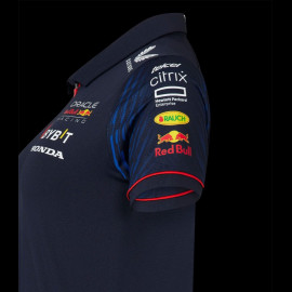 Red Bull Poloshirt F1 Team Verstappen Pérez Night Sky Dunkelblau TF2645 - Damen