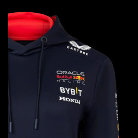 Red Bull Sweatshirt F1 Team Verstappen Pérez Night Sky Dark Blue TF2648 - Women