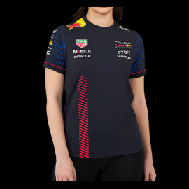 Red Bull T-Shirt F1 Team Verstappen Pérez Night Sky Dunkelblau TF2644 - Damen