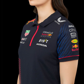 Red Bull Poloshirt F1 Team Verstappen Pérez Night Sky Dunkelblau TF2645 - Damen