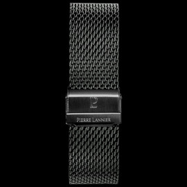 Watch Band Pierre Lannier Milanese Steel Black - Steel buckle BRA013A2233