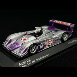 Audi R8 n° 28 Sieger 12h Sebring 2004 1/43 Minichamps 400041328