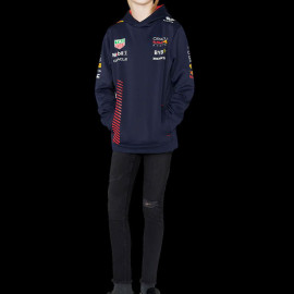 Red Bull Sweatshirt F1 Team Verstappen Pérez Night Sky Dark Blue TJ2648 - Kids