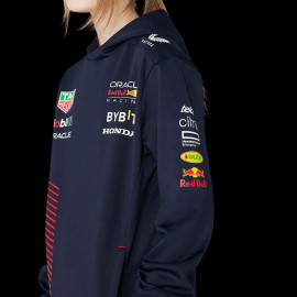 Red Bull Sweatshirt F1 Team Verstappen Pérez Night Sky Dunkelblau TJ2648 - Kinder