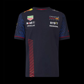 Red Bull Racing T-shirt F1 Verstappen Perez Night Blue TJ2644 - Kids