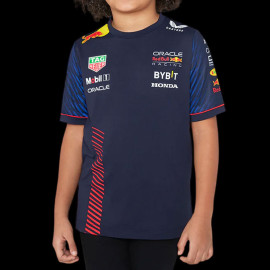 Red Bull T-Shirt F1 Verstappen Perez Nachtblau TJ2644 - Kinder