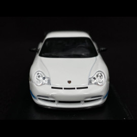 Porsche 911 GT3 RS Type 996 2002 Carraraweiß / Mexicoblau 1/43 Minichamps 403062029