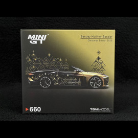 Bentley Mulliner Bacalar Limited Edition 2023 Schwarz / Gold 1/64 Mini GT MGT00660