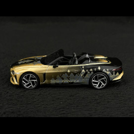 Bentley Mulliner Bacalar Limited Edition 2023 Schwarz / Gold 1/64 Mini GT MGT00660