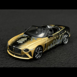 Bentley Mulliner Bacalar Limited Edition 2023 Schwarz / Gold 1/64 Mini GT MGT00660