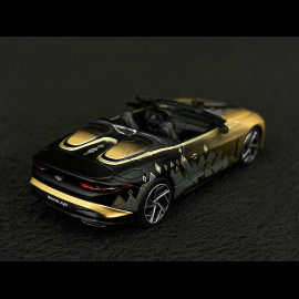 Bentley Mulliner Bacalar Limited Edition 2023 Schwarz / Gold 1/64 Mini GT MGT00660