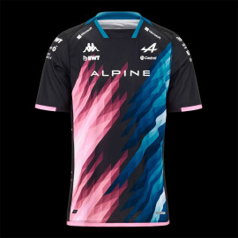 Alpine T-shirt F1 Team Ocon Gasly Kappa Graphic Black / Blue / Pink 321P4UW-A01 - men