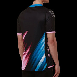 Alpine T-shirt F1 Team Ocon Gasly Kappa Graphic Black / Blue / Pink 321P4UW-A01 - men