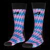 Alpine Socken F1 Team Ocon Gasly Kappa Jacquard Graphic Schwarz / Blau / Pink 321P6QW-A01 - unisex