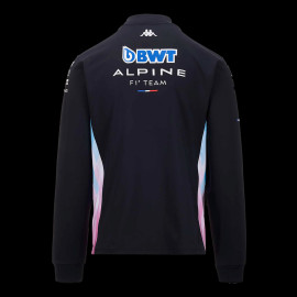 Alpine Jacke F1 Team BWT 2024 Gasly Ocon Adriso Softshell Schwarz / Blau / Rosa Kappa 351L6JW_A01 - Herren