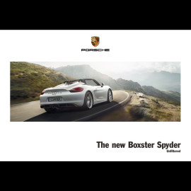 Porsche Brochure The New Boxster Spyder Type 981 Unfiltered in english WSLS1601000200