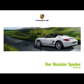 Porsche Broschüre Der Boxster Spyder Entfesselt 01/2010 auf Deutsch WSLB1101000210