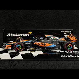 Oscar Piastri McLaren MCL60 n° 81 GP Bahrain 2023 F1 1/43 Minichamps 537234381