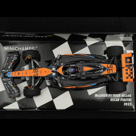 Oscar Piastri McLaren MCL60 n° 81 GP Bahrain 2023 F1 1/43 Minichamps 537234381