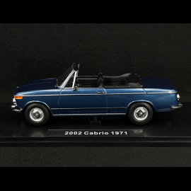 BMW 2002 Cabriolet 1968 Blue metallic 1/18 KK Scale KKDC181104