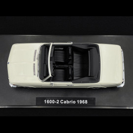 BMW 1600-2 Cabriolet 1968 White 1/18 KK Scale KKDC181102