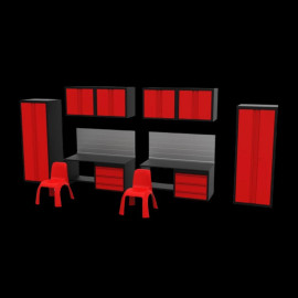 Diorama Garage furniture 8 pieces Metal 1/43 Tiny ATG43003