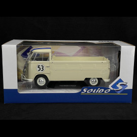 Volkswagen Bulli Transporter T1 Pick Up Racer n°53 1950 Beige 1/18 Solido S1806708