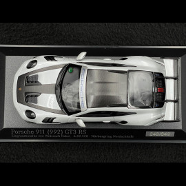 Porsche 911 GT3 RS Type 992 2022 Weissach Package Ice Grey Metallic 1/43 Minichamps 410062108