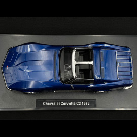 Chevrolet Corvette C3 1972 Metallic Blue 1/18 KK Scale KKDC181222