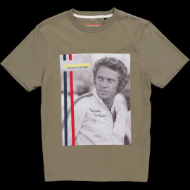 Steve McQueen T-Shirt Le Mans Khaki Green SQ232TSM12-324 - men