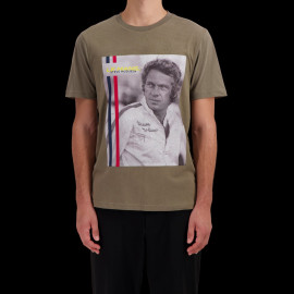 Steve McQueen T-Shirt Le Mans Khaki Green SQ232TSM12-324 - men