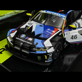 BMW M4 GT3 N° 46 Winner Road to LeMans 2023 Team WRT Valentino Rossi 1/18 Minichamps 113232546