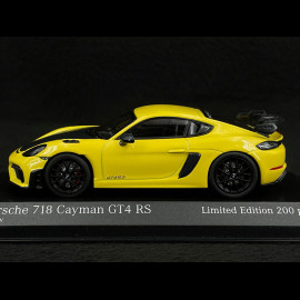 Porsche 718 Cayman GT4 RS Weissach Package Type 982 2021 Yellow / Black 1/43 Minichamps 413069712